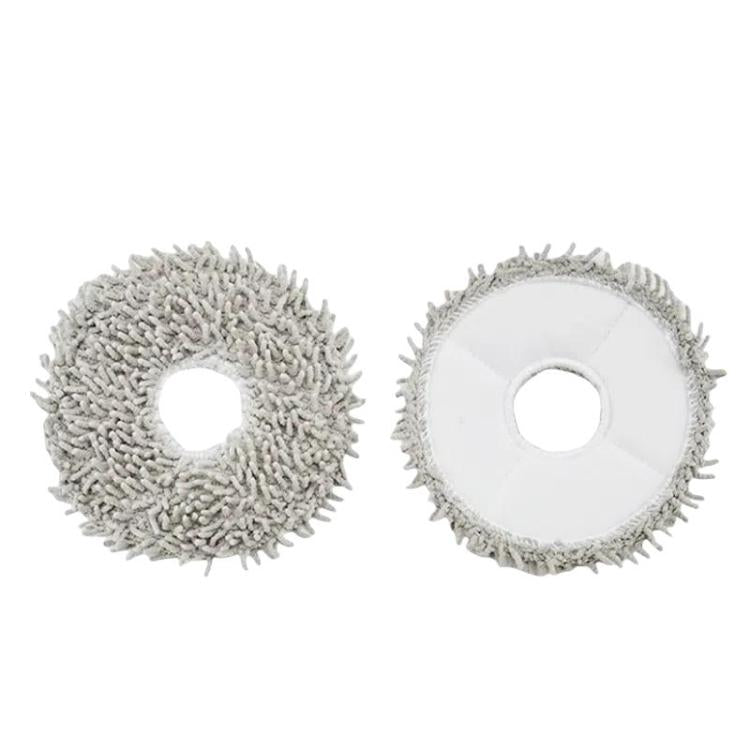 2pcs /Pack Mop Pads Rag For Ecovacs DEEBOT X1 TURBO / X1 PLUS/ X1 OMNI / T10 TURBO(Gray) - For ECOVACS Accessories by PMc TechLife | Online Shopping South Africa | PMc TechLife | Buy Now Pay Later Mobicred