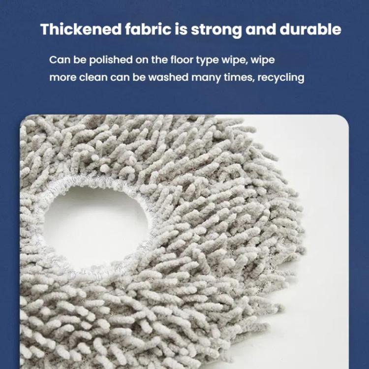 2pcs /Pack Mop Pads Rag For Ecovacs DEEBOT X1 TURBO / X1 PLUS/ X1 OMNI / T10 TURBO(Gray) - For ECOVACS Accessories by PMc TechLife | Online Shopping South Africa | PMc TechLife | Buy Now Pay Later Mobicred