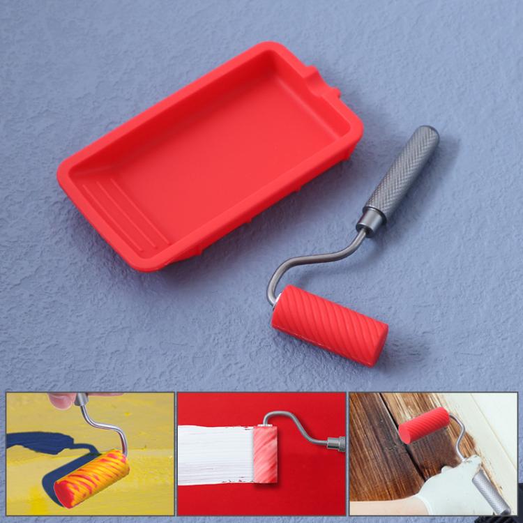 ZH9217-2 Glue Tray Brush Tool Silicone Case Roller Brush Reusable Paint Tray Woodworking Glue Container - Others by PMc TechLife | Online Shopping South Africa | PMc TechLife | Buy Now Pay Later Mobicred