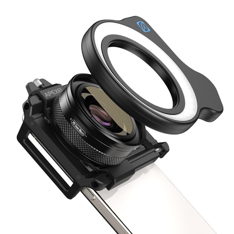 APEXEL 10-20x Zoom Macro Lens With 45-Mode Fill Light Kit for Smartphones - free shipping - PMC TechLife - Order now!