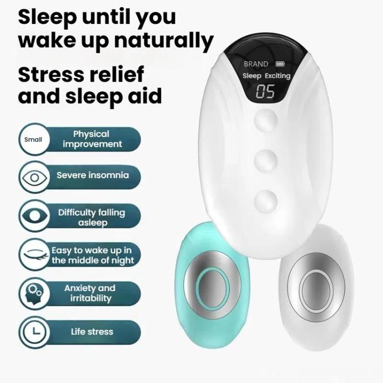 Smart Handheld Sleep Instrument Microcurrent Relief Insomnia Anxiety Therapy Portable Fast Sleeping Massager(Emerald) - free shipping - PMC TechLife - Order now!