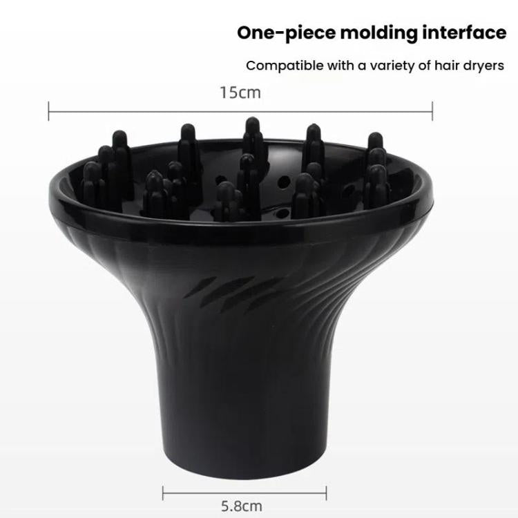 Hair Dryer Diffuser Hair Salon Styling Hair Dryer Cover Curler Large Wind Hood(Black Classic) - free shipping - PMC TechLife - Order now!