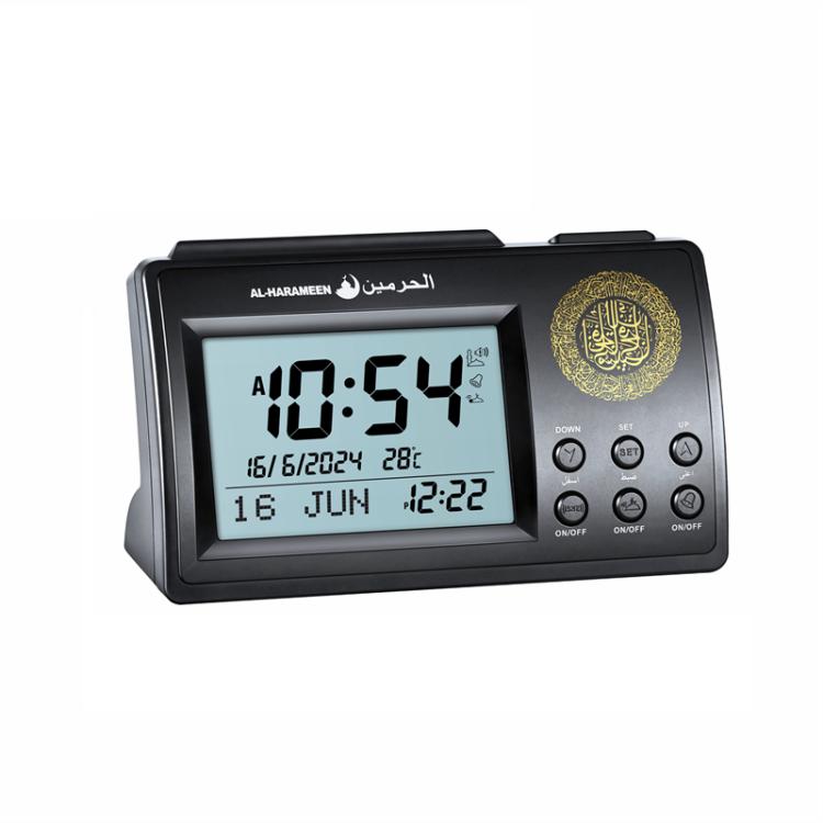 Simple Desktop Clock Perpetual Calendar Alarm Clock(Black) - Alarm Clocks by PMc TechLife | Online Shopping South Africa | PMc TechLife | Buy Now Pay Later Mobicred