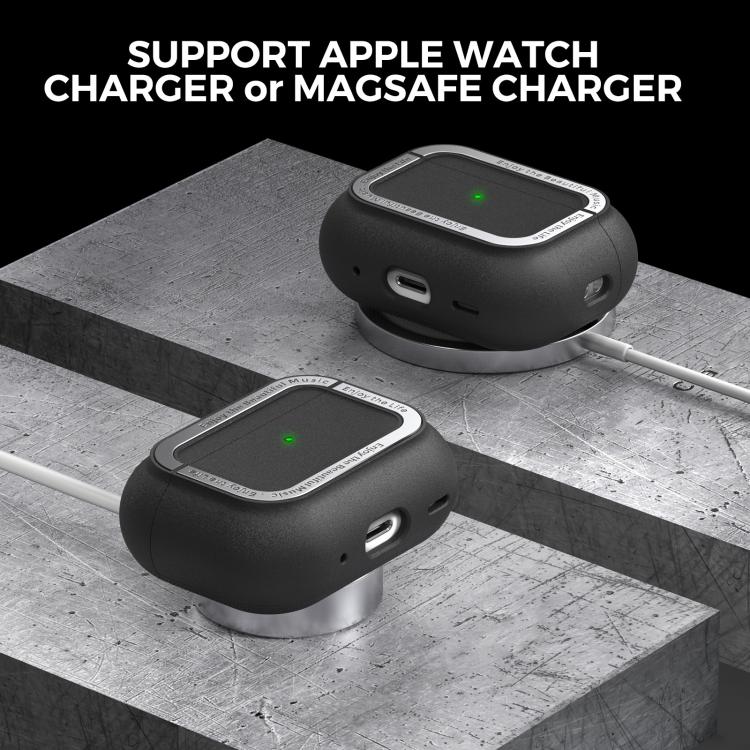 For AirPods Pro 2 AhaStyle JY09 Dual Lanyard Case TPU+Aluminum Personalized Case(Dark Blue) - free shipping - PMC TechLife - Order now!