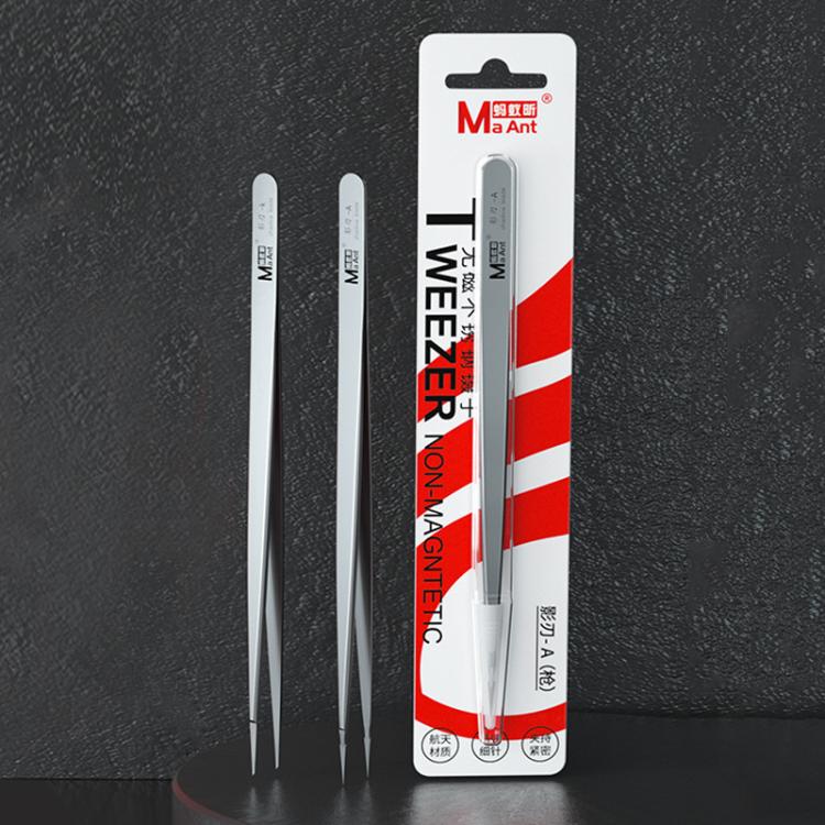 MaAnt Hand-Polished Non-Magnetic Stainless Steel Tweezers(A) - free shipping - PMC TechLife - Order now!