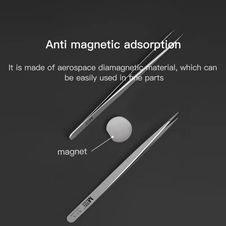MaAnt Hand-Polished Non-Magnetic Stainless Steel Tweezers(A) - free shipping - PMC TechLife - Order now!