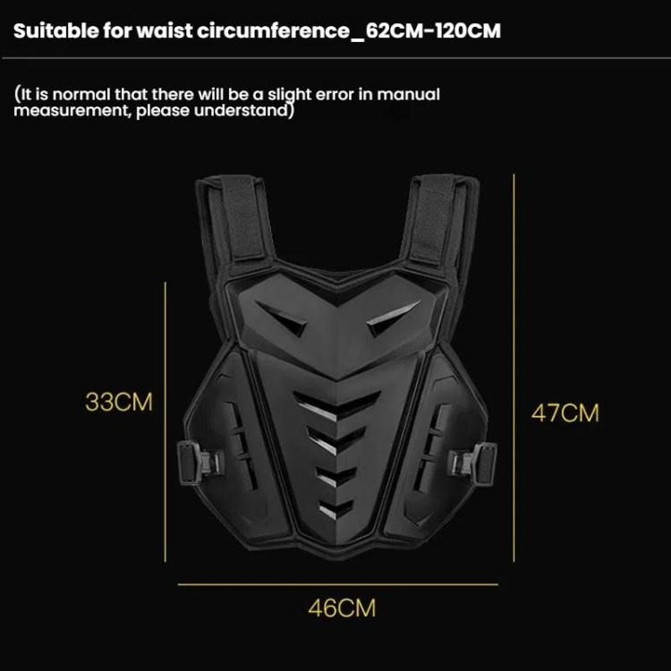 SULAITE Motocross Armor Vest Motorcycle Rider Chest Protection Equipment Racing Anti-Fall Armor Protector, Size: Uniform(Black) - free shipping - PMc TechLife - Order now!