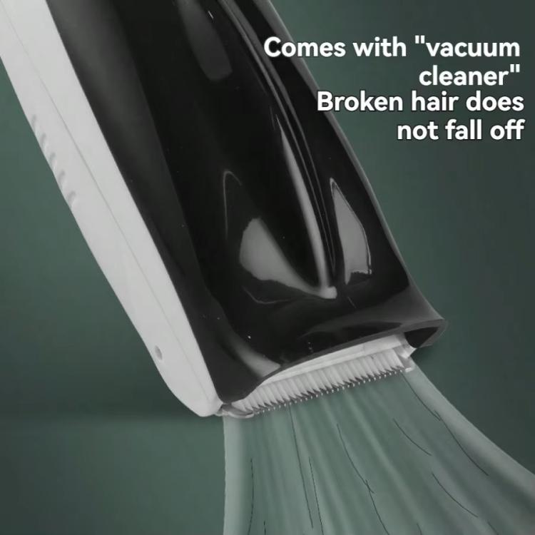 Hair-absorbing Hair Clipper Rechargeable Low Noise Hair Trimmer for Babies, Adults and Pets(White) - free shipping - PMC TechLife - Order now!