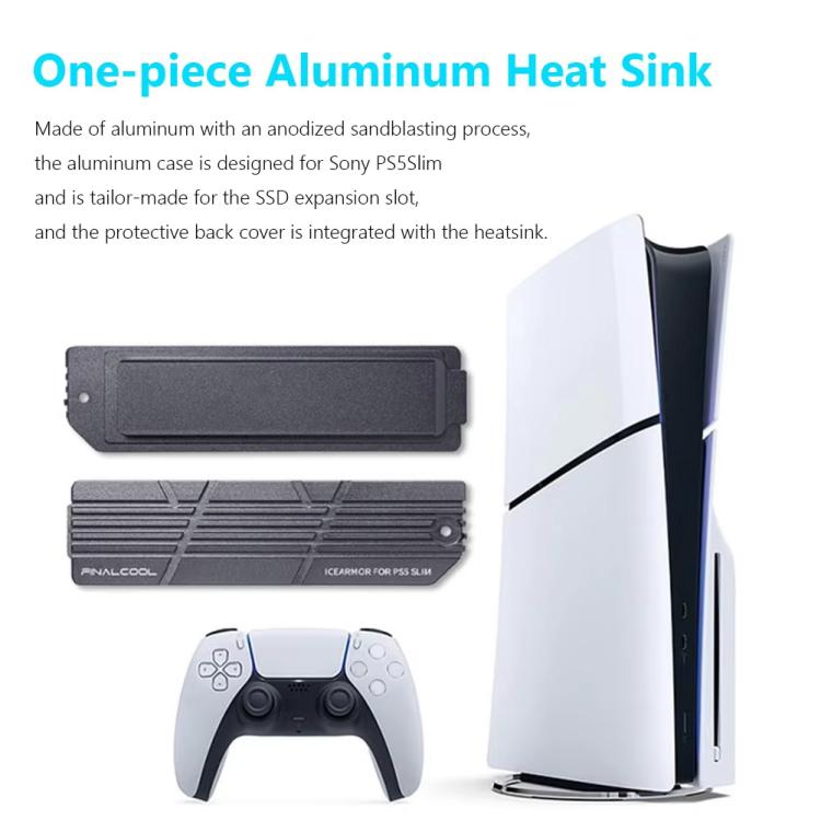 For PS5 Slim / Pro FinalCool M.2 2280 NVME SSD Radiator Integrated Aluminum Alloy Heatsink(Silver) - free shipping - PMC TechLife - Order now!
