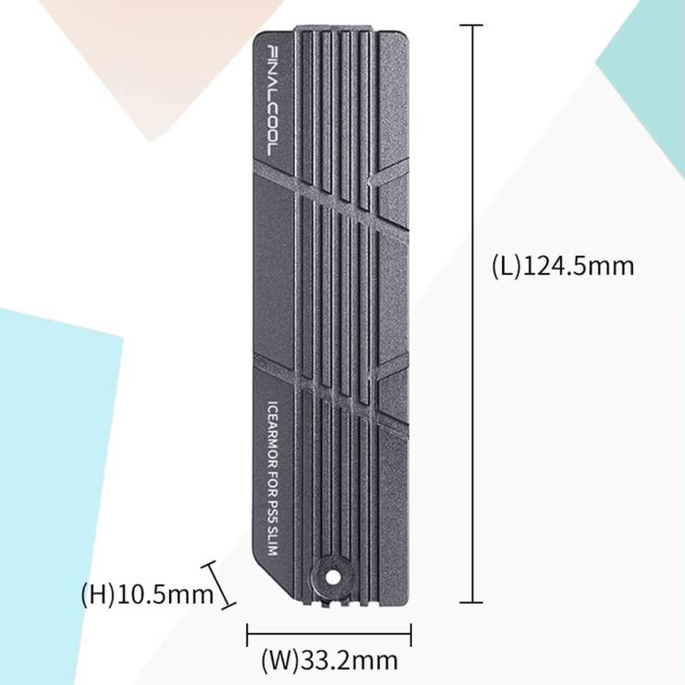 For PS5 Slim / Pro FinalCool M.2 2280 NVME SSD Radiator Integrated Aluminum Alloy Heatsink(Silver) - free shipping - PMC TechLife - Order now!