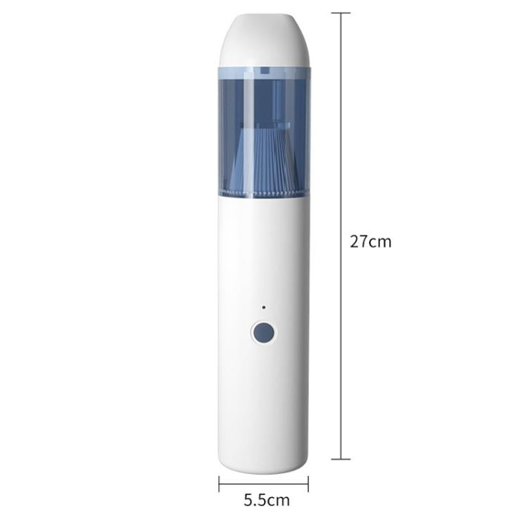 Portable Wireless Car Vacuum Cleaner Small Chargeable Handheld Wet / Dry Large Suction Household Vacuum Cleaner(White) - free shipping - PMc TechLife - Order now!