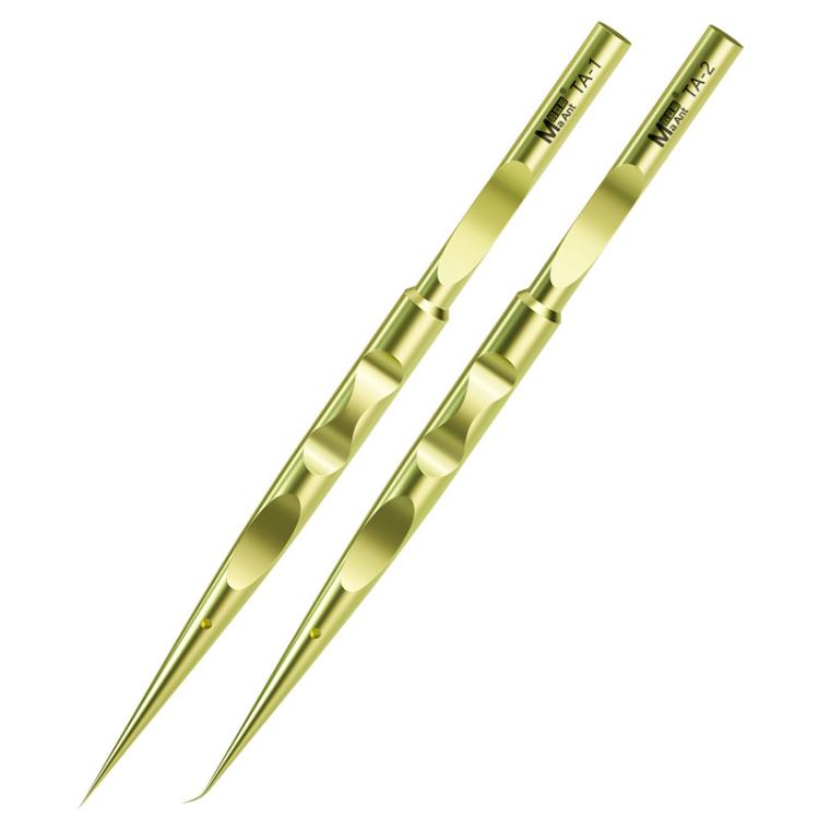 MaAnt Titanium Tweezers Antistatic Small Clip Bird Nest Hair Picking Pink Prick Clip Repair Tool(Straight) - Tweezers by MaAnt | Online Shopping South Africa | PMc TechLife | Buy Now Pay Later Mobicred