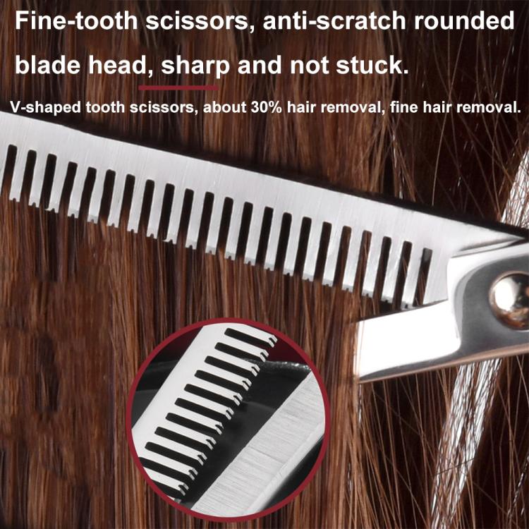 Stainless Steel Haircutting Scissors Set Hair Cutting Tools, Spec: 10-in-1 Black Gold - free shipping - PMC TechLife - Order now!