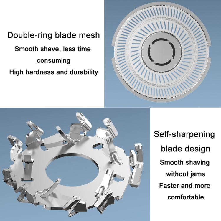 For Xiaomi Mijia S300 / S500 / S500C / MJTXD01SKS Electric Shaver Blade Head Replace Accessories, Style: Upper Half Head ( With Dual Layer Blade ) - free shipping - PMc TechLife - Order now!