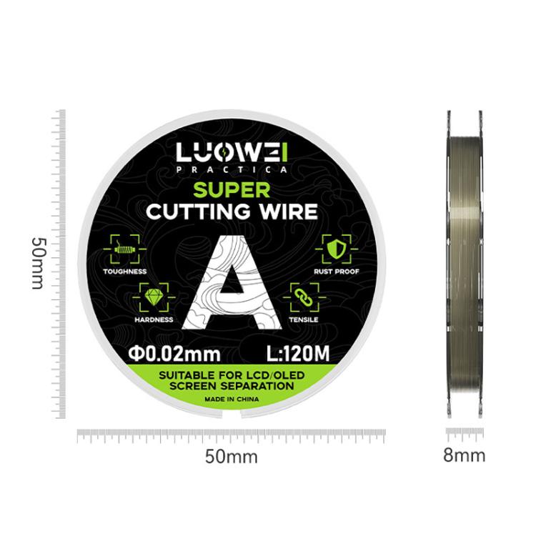 LUOWEI 120M Cell Phone LCD Screen Separation Line High Hardness Cutting Diamond Wire, Spec: C 0.03mm - free shipping - PMC TechLife - Order now!