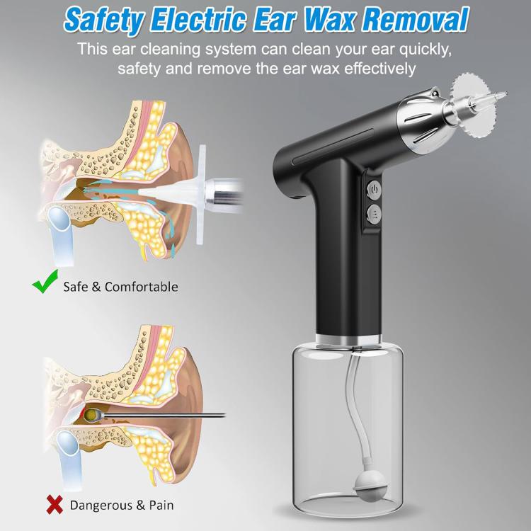 LED Light Low-noise and High-endurance Ear Cleaner Rechargeable Earwax Remover(Blue) - free shipping - PMC TechLife - Order now!