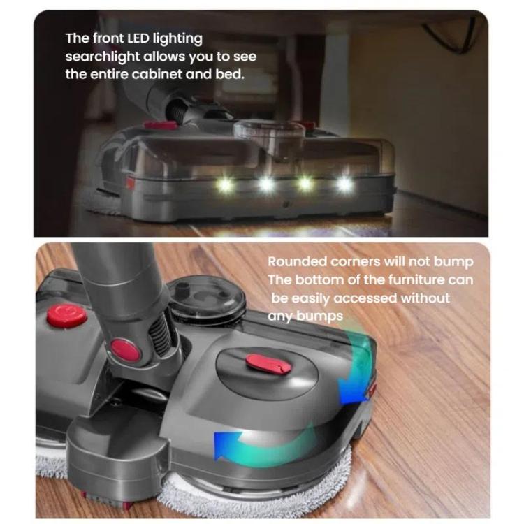 For Dyson V12 Slim / V10 Slim 4-In-1 Electric Mop Head With UV Sterilizer Light And Water Tank - free shipping - PMc TechLife - Order now!