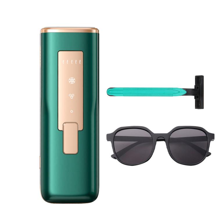 Sapphire Ice Sense Painless Laser Hair Remover Intense Pulse Ice Hair Removal Device, Style: Dark Green FY-507AG(AU Plug) - free shipping - PMC TechLife - Order now!