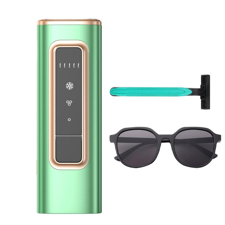 Sapphire Ice Sense Painless Laser Hair Remover Intense Pulse Ice Hair Removal Device, Style: Crystal Green FY-509AL(AU Plug) - free shipping - PMC TechLife - Order now!