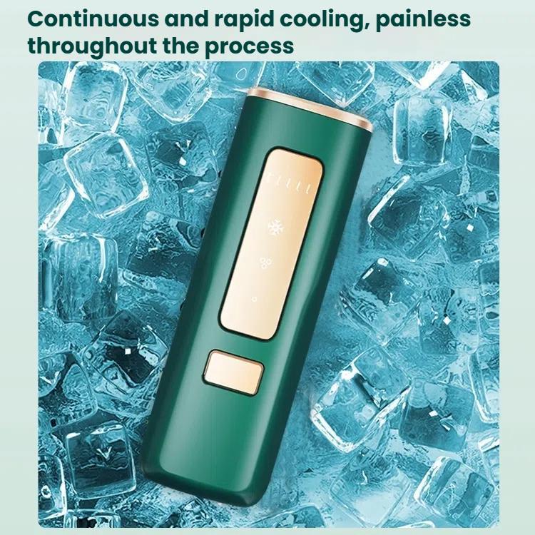 Sapphire Ice Sense Painless Laser Hair Remover Intense Pulse Ice Hair Removal Device, Style: Crystal Green FY-507AL(AU Plug) - free shipping - PMC TechLife - Order now!