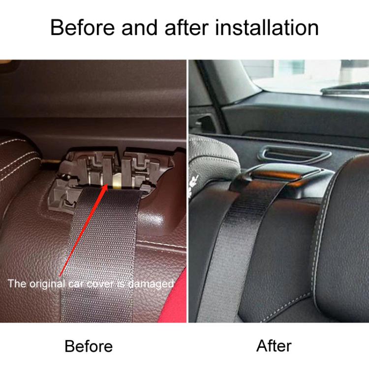 For 2012-2015 Mercedes-Benz ML / GL-Class W166 Car Rear Seat Belt Cover Guides 1669213800(Ginger Yellow) - Seat Belts & Padding by PMc TechLife | Online Shopping South Africa | PMc TechLife | Buy Now Pay Later Mobicred