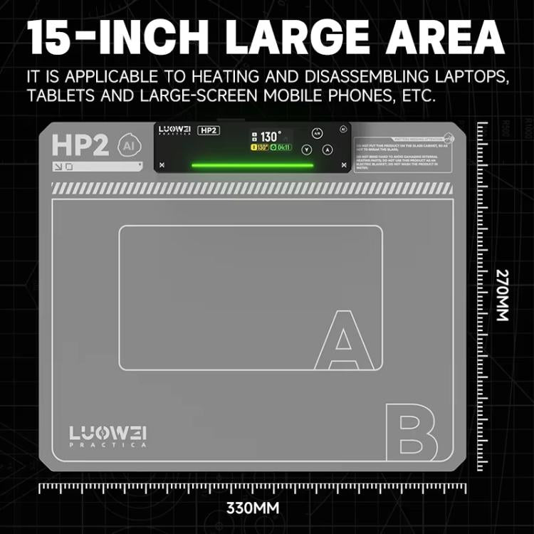 LUOWEI HP2 Screen Heating Table Constant Temperature Screen Removal Treasure Phone Tablet Screen Changing Removal Heating Separation EU Plug - free shipping - PMC TechLife - Order now!