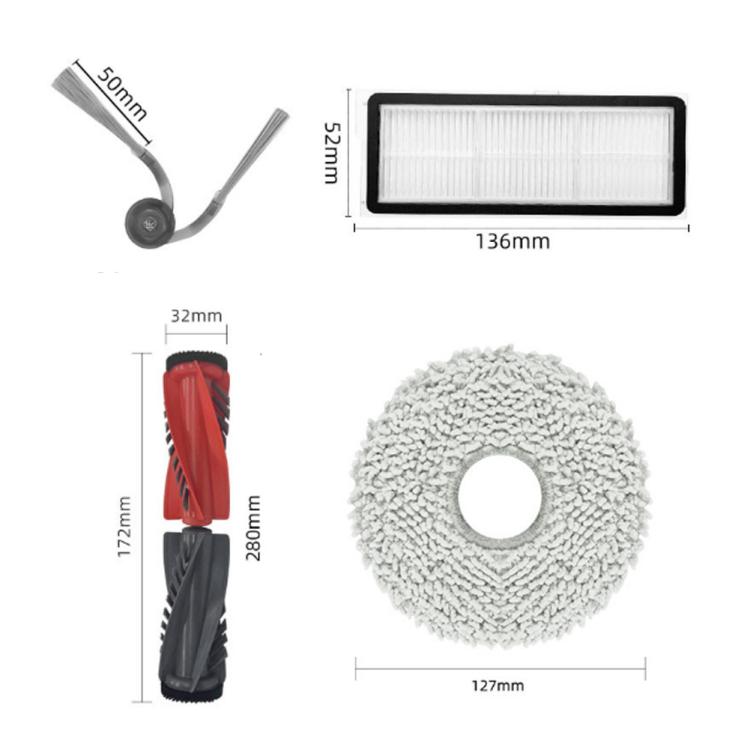 2pcs Rag For Roborock P20 Pro Robotic Vacuum Cleaner Accessories - For Roborock Accessories by PMc TechLife | Online Shopping South Africa | PMc TechLife | Buy Now Pay Later Mobicred