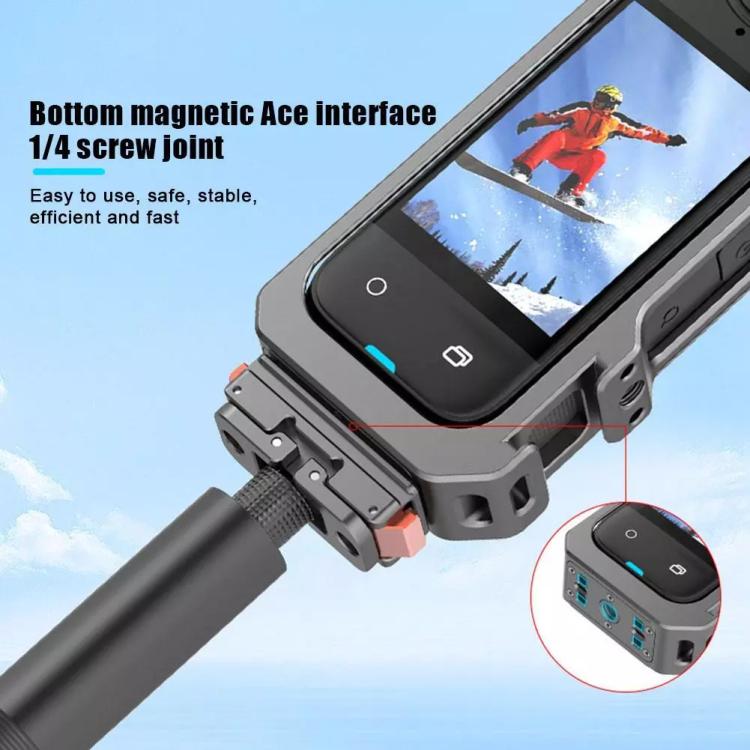 For Insta360 X4 HEPAIL Metal Heat Dissipation Magnetic Rabbit Cage - free shipping - PMC TechLife - Order now!