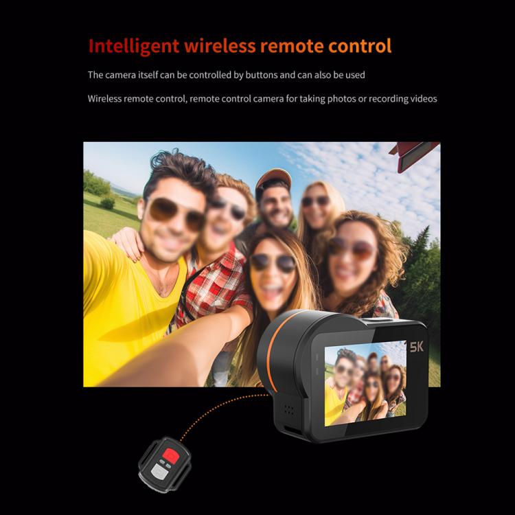 VIRAN V10 5K WiFi 2.0-Inch IPS Screen IP68 Waterproof Six-Axis Anti-Shake Sports Camera(Black) - free shipping - PMC TechLife - Order now!