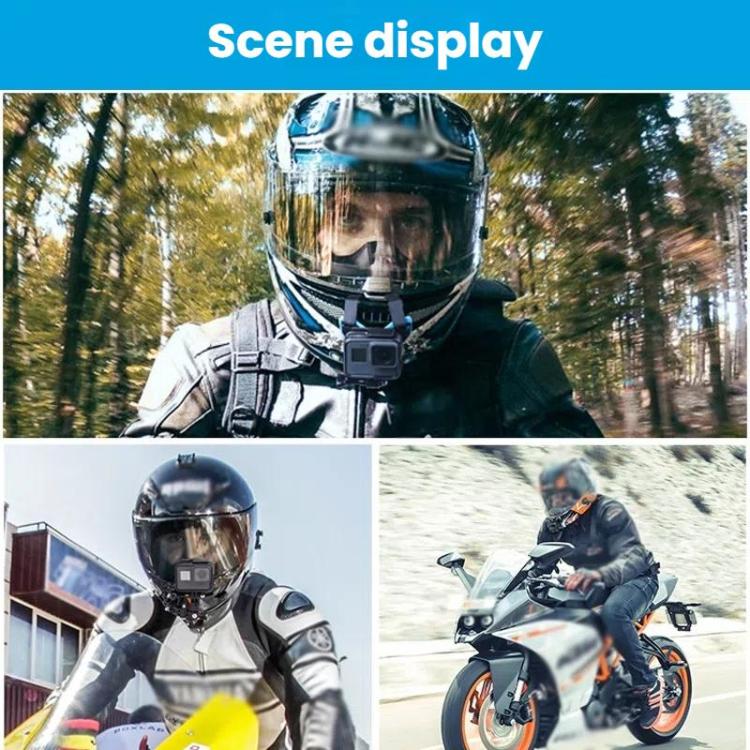 TELESIN Sports Camera Motorcycle Helmet Chin Mount Bracket For GoPro HERO Series / DJI Osmo Action / Insta360, Spec: Holder + J-Buckle - free shipping - PMC TechLife - Order now!
