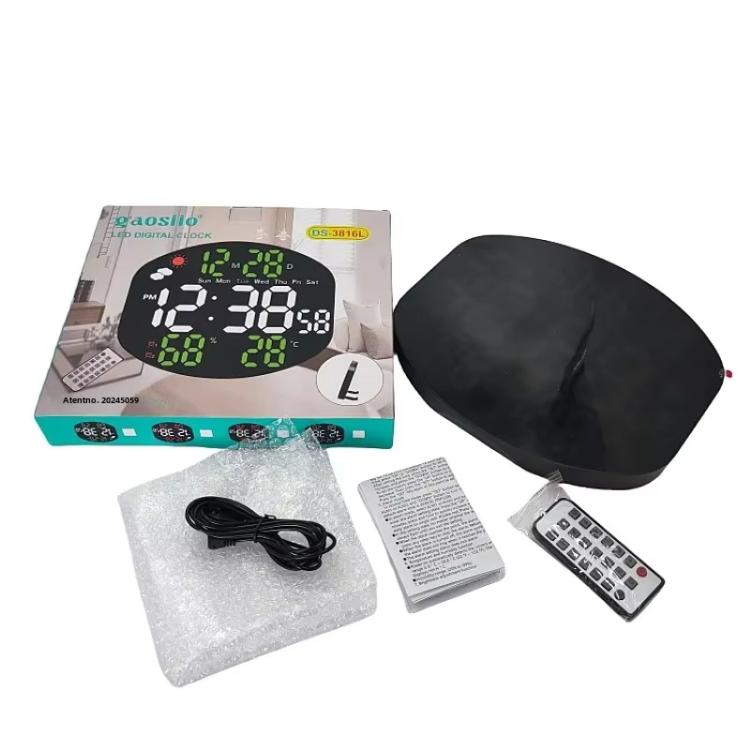 Digital Wall Clock Weather Station Forecast TEMP Humidity 2 Alarm Table Clock With Remote Control(Blue+White) - Wall Clock by PMc TechLife | Online Shopping South Africa | PMc TechLife | Buy Now Pay Later Mobicred