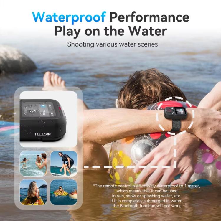 TELESIN T13 60m Sports Camera Wireless Bluetooth Remote Control For GoPro HERO13 Black /12 Black /11 Black /10 Black /9 Black /8 Black /Max(Black) - free shipping - PMC TechLife - Order now!