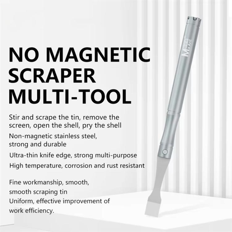 MaAnt M-068 Cell Phone Repair Non-Magnetic Stainless Steel Scraper Removal Tablet Paste Stirring BGA Pry Bar Degumming Tool - free shipping - PMC TechLife - Order now!
