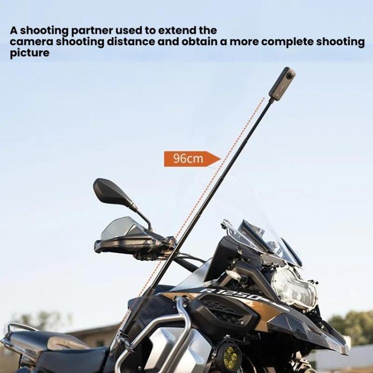 PGYTECH 96cm Aluminum Alloy Extended Sports Camera Selfie Stick(Black) - free shipping - PMC TechLife - Order now!