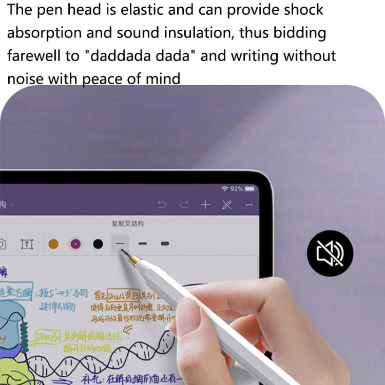 For Apple Pencil 2 / 1 Elastic Tip Soft Probe Silent Replacement Nib, Spec: HB White - Pencil Accessories by PMc TechLife | Online Shopping South Africa | PMc TechLife | Buy Now Pay Later Mobicred
