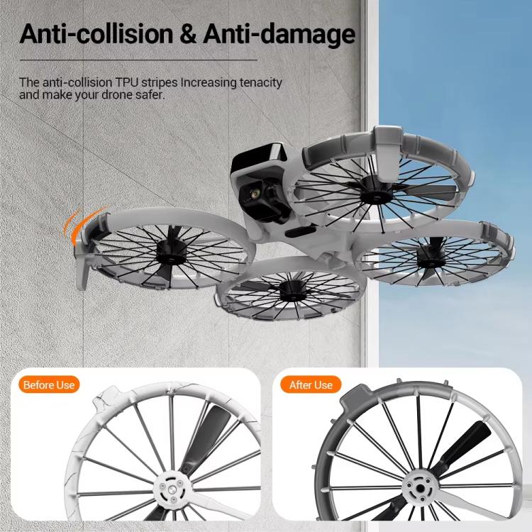 For DJI Flip RCSTQ Paddle Impact Protector Cushioning Anti-scratch and Anti-bump Ring(Gray) - free shipping - PMC TechLife - Order now!