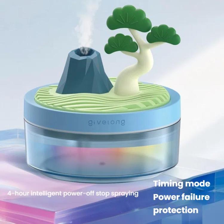 Givelong Mini Portable Landscape Humidifier Plant Pot Hydrator Mister USB Car Spray Aromatherapy Diffuser(Coconut Tree) - free shipping - PMC TechLife - Order now!