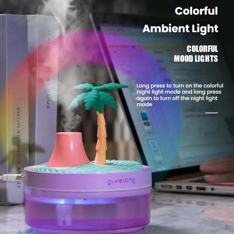 Givelong Mini Portable Landscape Humidifier Plant Pot Hydrator Mister USB Car Spray Aromatherapy Diffuser(Cherry Tree) - free shipping - PMC TechLife - Order now!