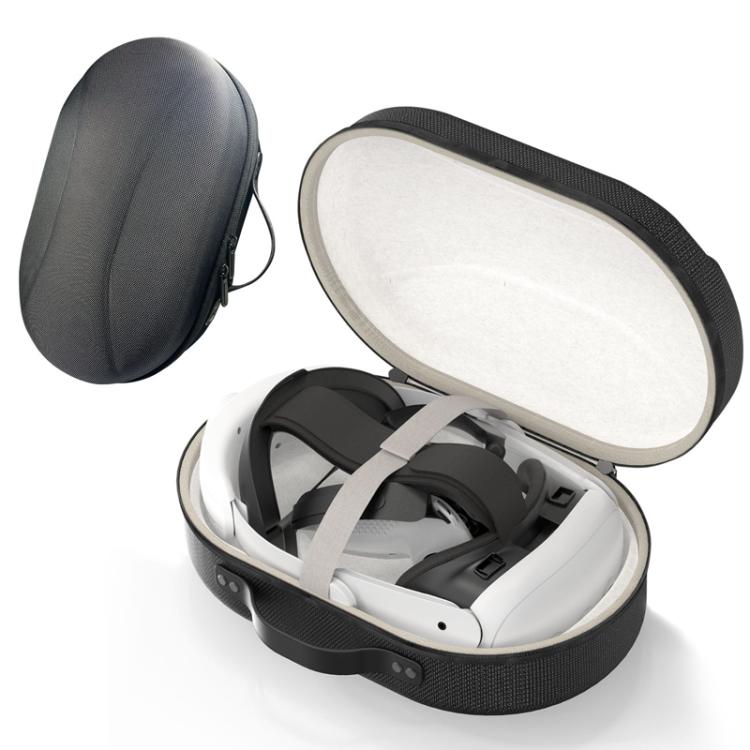 For Meta Quest 3 VR Glasses Storage Case EVA Anti-Pressure Hard Shell Storage Bag(Carbon Fiber Black) - VR Accessories by PMC TechLife | Online Shopping South Africa | PMC TechLife | Buy Now Pay Later Mobicred