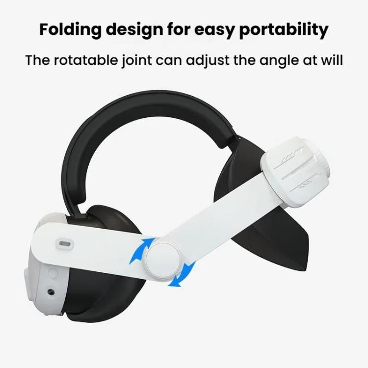 For Meta Quest 3 / 3S Adjustable Headband No Face Pressure VR Head Strap Accessories(Black) - VR Accessories by PMc TechLife | Online Shopping South Africa | PMc TechLife | Buy Now Pay Later Mobicred