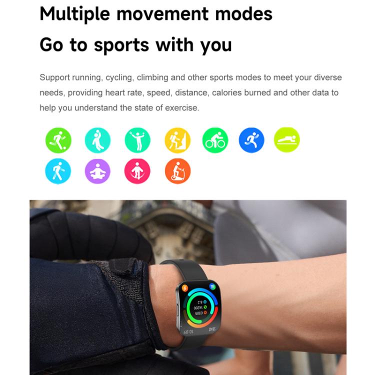 QS08 1.85 Inch Full-Screen Smart Watch with Real-Time Heart Rate/Blood Glucose/Blood Oxygen Monitor, SOS Alert, Sleep Tracking(Pink) - free shipping - PMC TechLife - Order now!