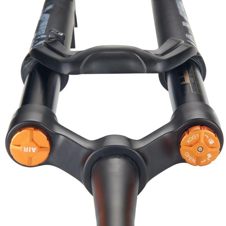 KRSEC XR36 Front Fork Straight Taper Tube Barrel Axle Mountain Bike Wire Damping Forks, Size: 29 inch(Black) - free shipping - PMc TechLife - Order now!