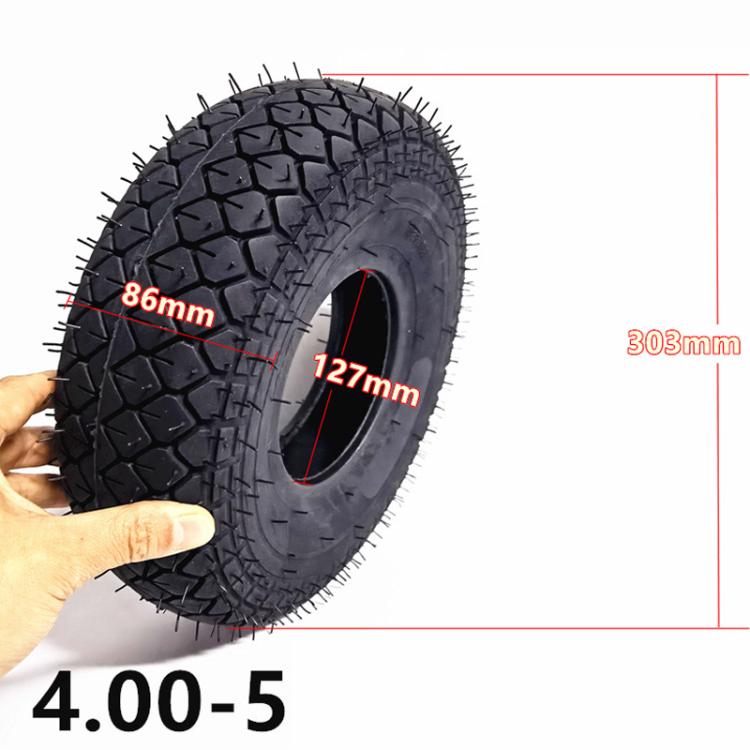 4.00-5 Electrical Bike 12inch Elderly Scooter Pneumatic Tire Accessories, Style: Inner And Outer Tire - free shipping - PMc TechLife - Order now!