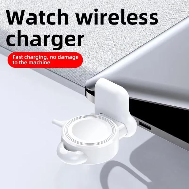 For Apple Watch 1/2/3/4/5/6/7/8/9/10/SE Magnetic Wireless Charger Mini Portable Smart Charger(Black) - Charger / Holder by PMC TechLife | Online Shopping South Africa | PMC TechLife | Buy Now Pay Later Mobicred