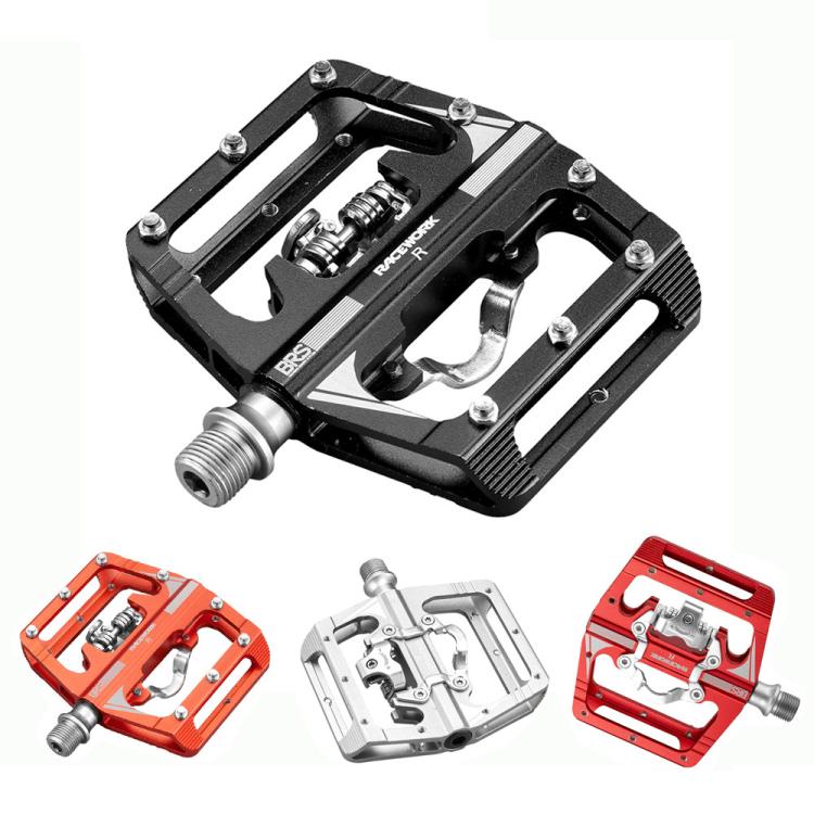 RACEWORK M215 Bicycle Lock Pedal To Flat Pedal Aluminum Alloy SPD Clipless Pedal(Red) - free shipping - PMc TechLife - Order now!