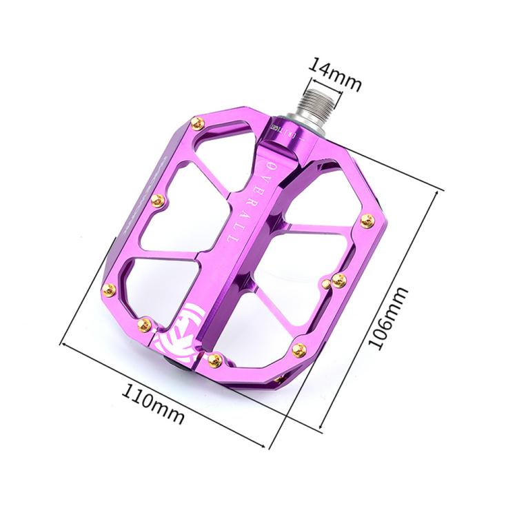 RACEWORK D029 CNC Triple Bearing Hollow Anti-slip Bicycle Pedals(Rose Red) - free shipping - PMc TechLife - Order now!
