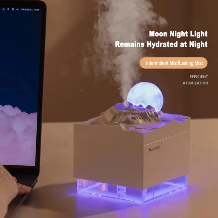 Moonfall Humidifier Aroma Diffuser Large Fog With Night Light Desktop Ornament(White) - free shipping - PMC TechLife - Order now!