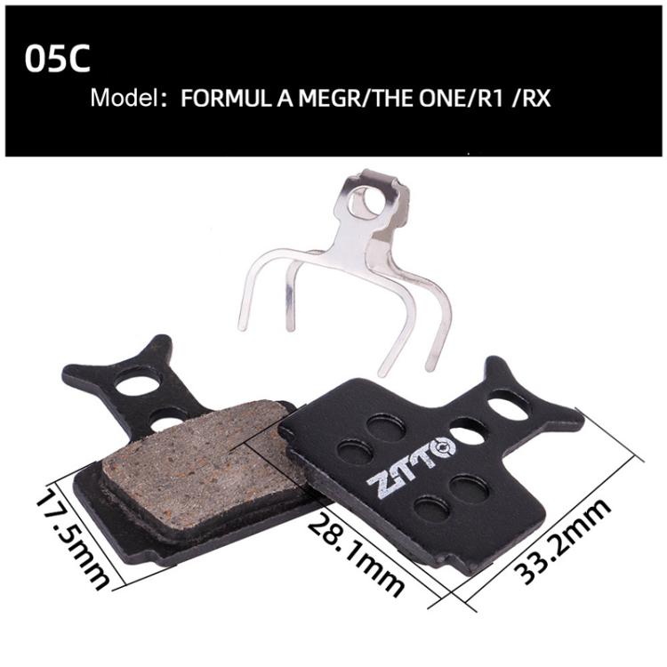 2pairs ZTTO Bicycle Disc Braking Pads Mountain Bike Semi-Metallic Resin Brake Pads, Model: MS-05C - free shipping - PMc TechLife - Order now!