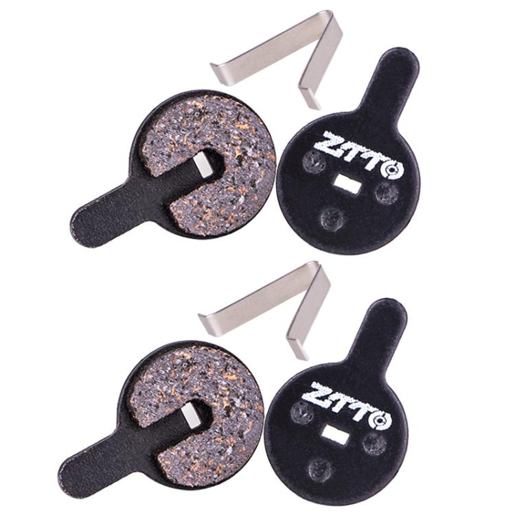 2pairs ZTTO Bicycle Disc Braking Pads Mountain Bike Semi-Metallic Resin Brake Pads, Model: MS-07C With Hole - Bicycle Brake Parts by ZTTO | Online Shopping South Africa | PMc TechLife | Buy Now Pay Later Mobicred