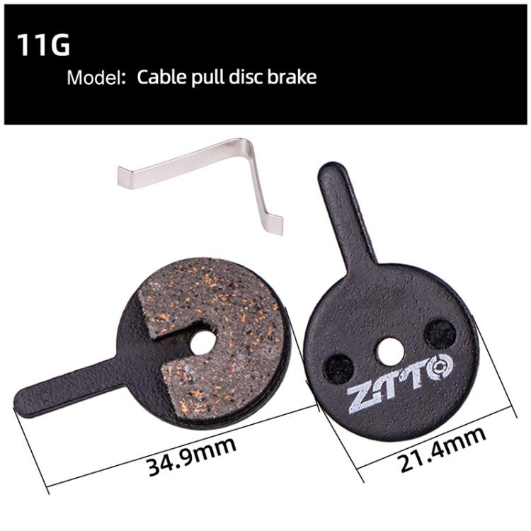 2pairs ZTTO Bicycle Disc Braking Pads Mountain Bike Semi-Metallic Resin Brake Pads, Model: MS-11G - Bicycle Brake Parts by ZTTO | Online Shopping South Africa | PMc TechLife | Buy Now Pay Later Mobicred